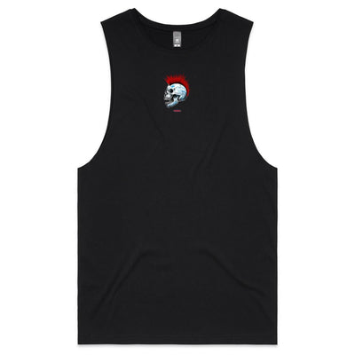 FACE 2 FACE - Mens Sleeveless T-Shirt - BACK PRINT