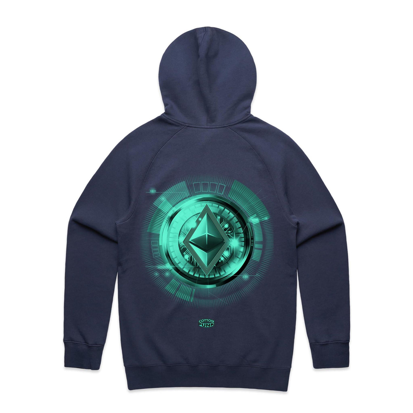 ETHEREUM III - Mens Pocket Hoodie - BACK PRINT