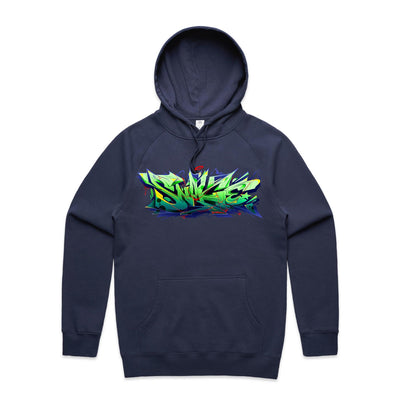 SNAKE (R) - Mens Pocket Hoodie - FRONT PRINT