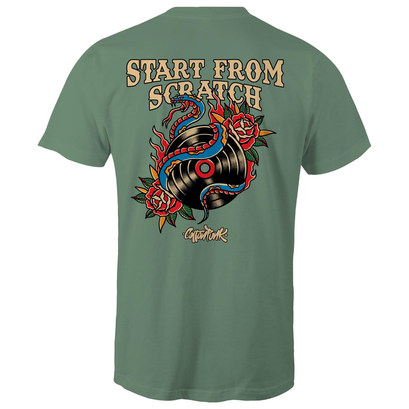 START FROM SCRATCH - Mens T-Shirt - BACK PRINT