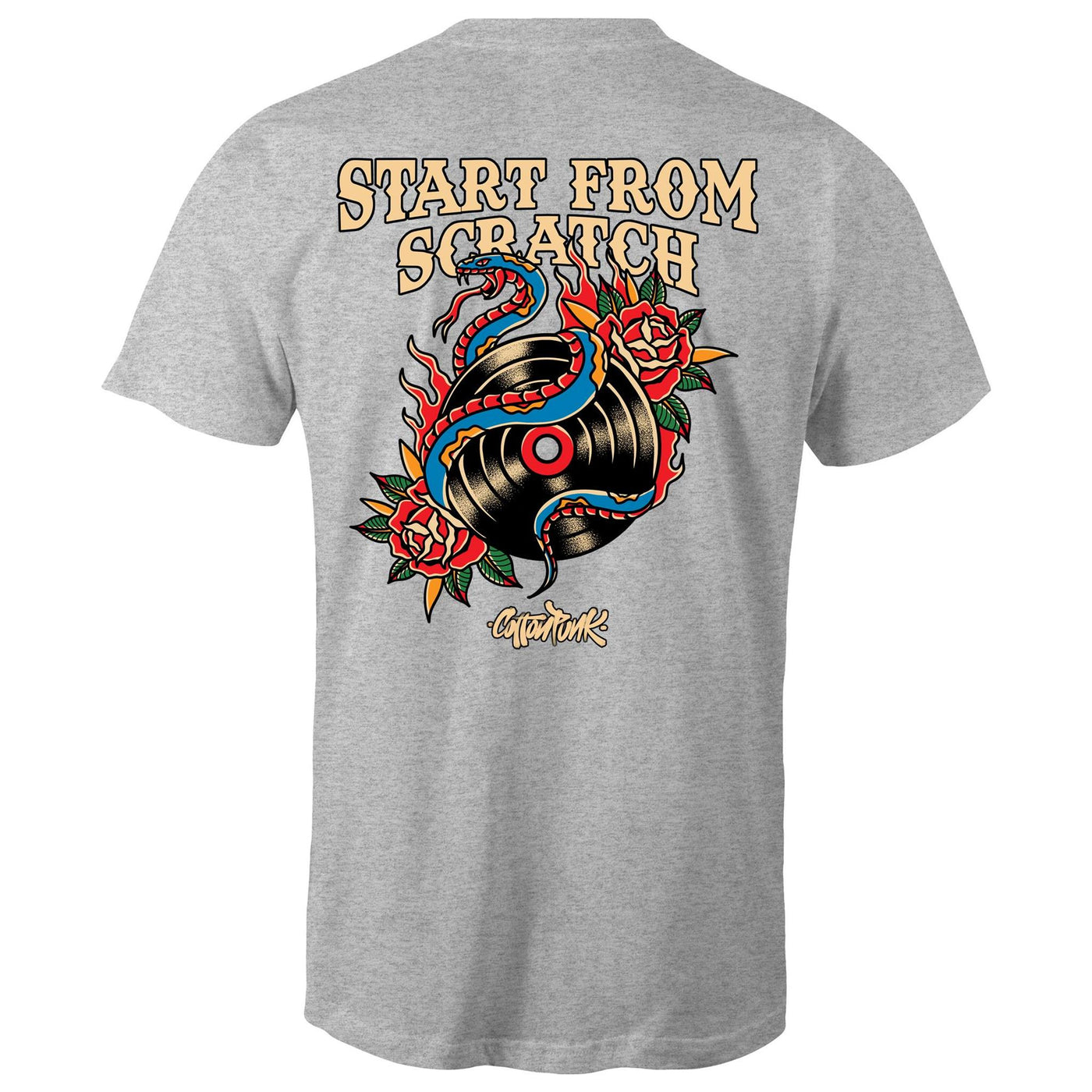 START FROM SCRATCH - Mens T-Shirt - BACK PRINT