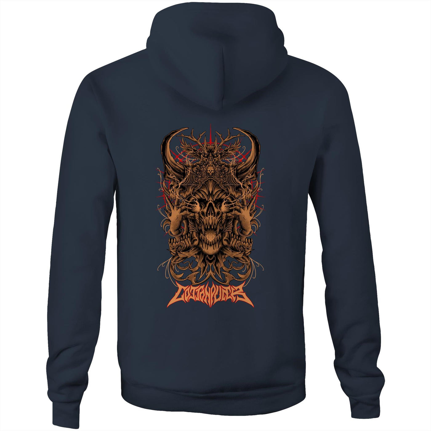 BLACK MAGIC III - Mens Pocket Hoodie - BACK PRINT