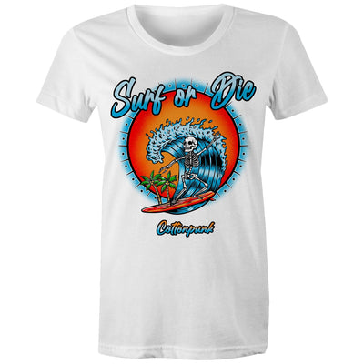 DYING FOR A SURF (W) - Womens T-Shirt - FRONT PRINT