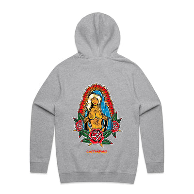 PRAY FOR BETTER TIMES - Mens Pocket Hoodie - BACK PRINT