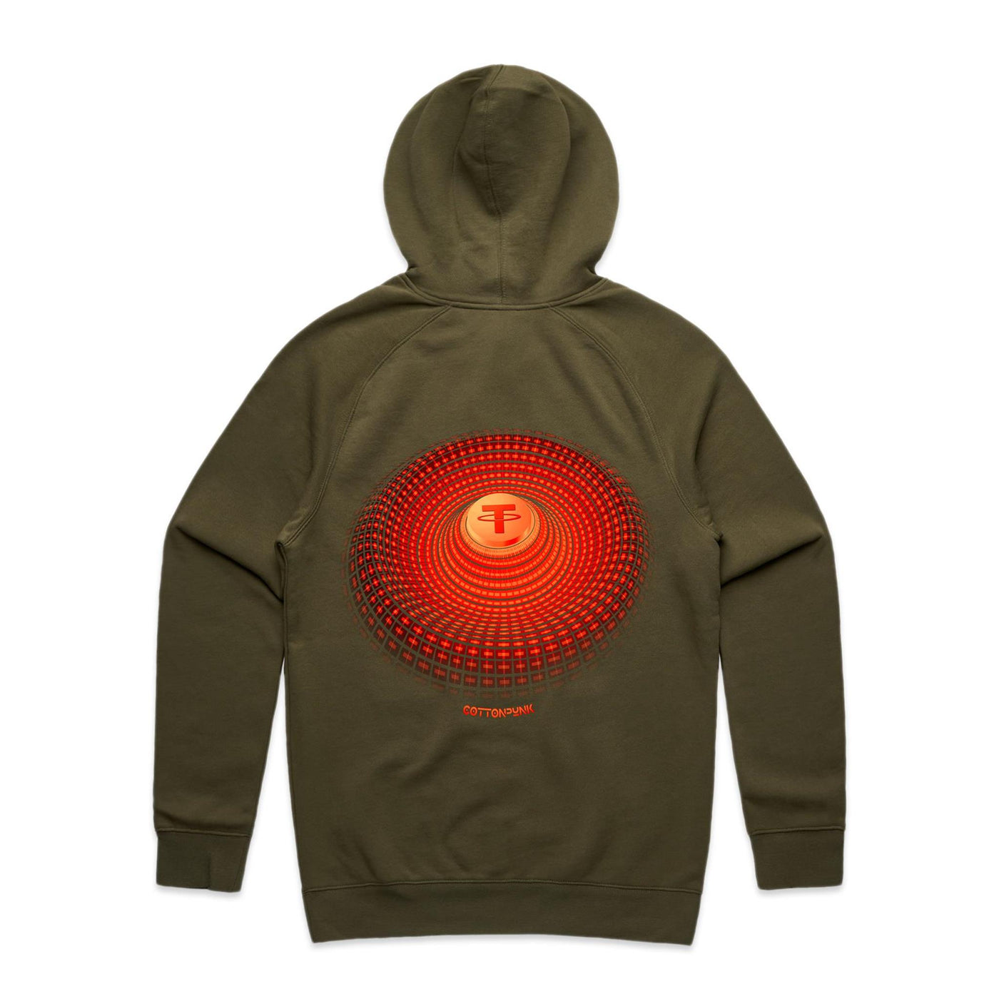 TETHER IV - Mens Pocket Hoodie - BACK PRINT