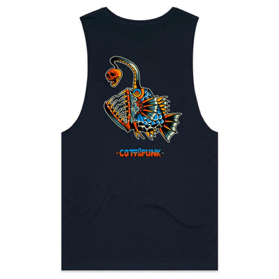 DEEP WATER - Mens Sleeveless T-Shirt - BACK PRINT