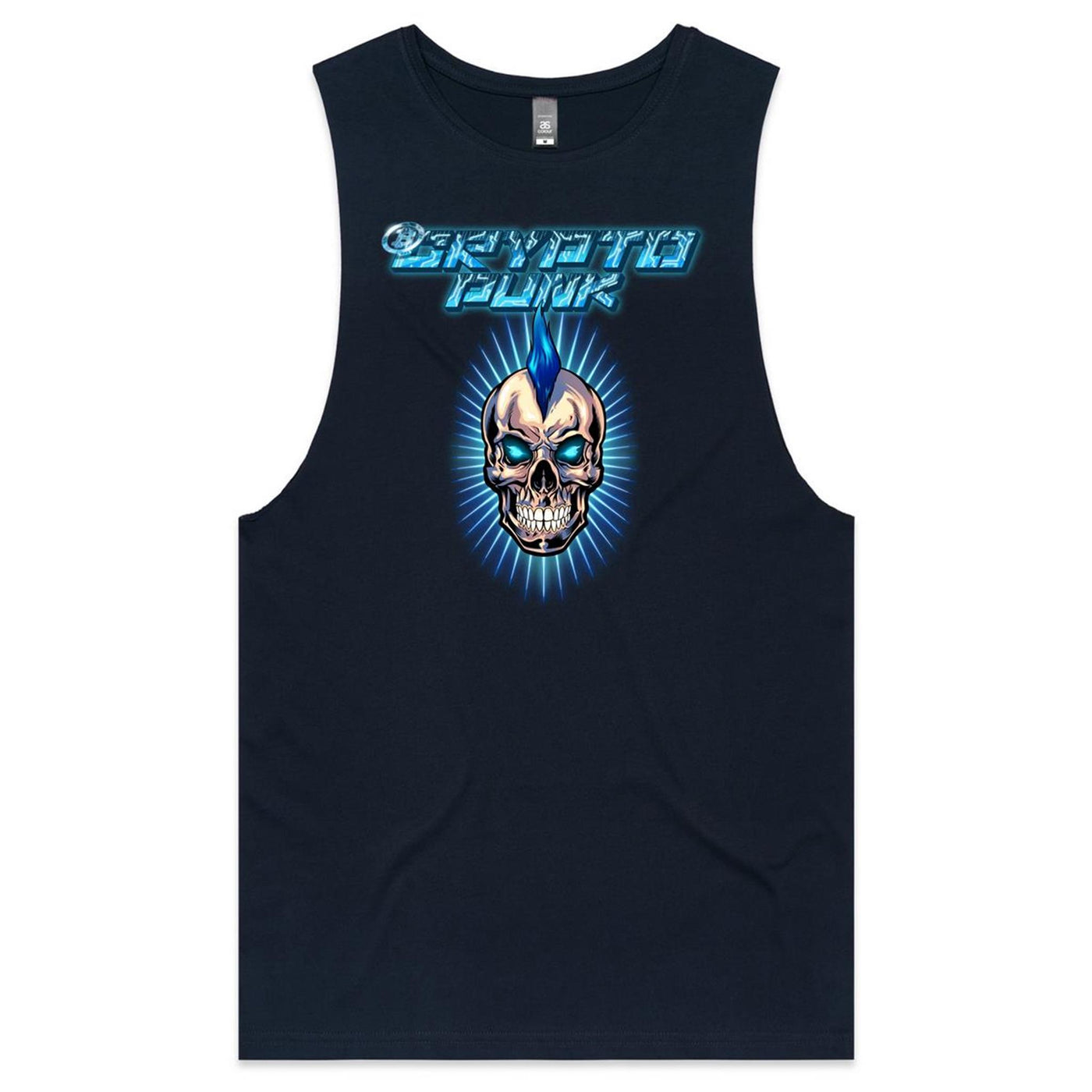 CRYPTO PUNK - Mens Sleeveless T-Shirt - FRONT PRINT