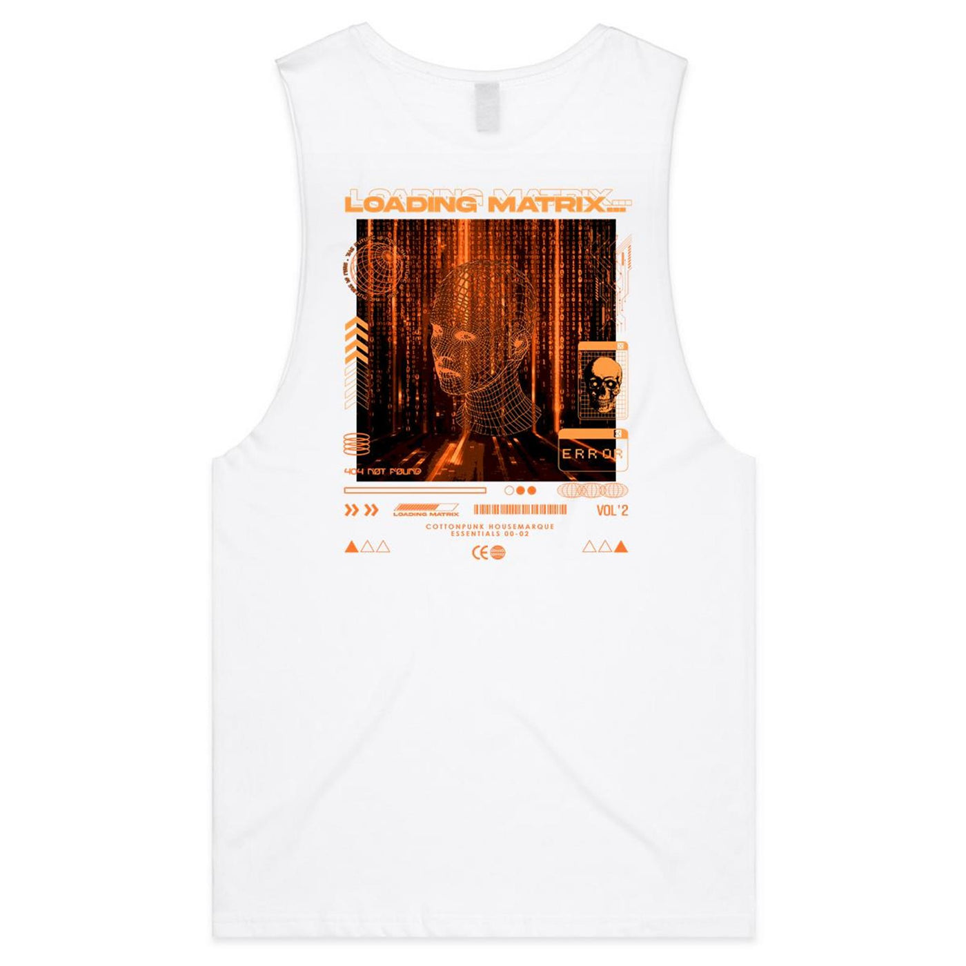 LOADING MATRIX 2 - Mens Sleeveless T-Shirt - BACK PRINT