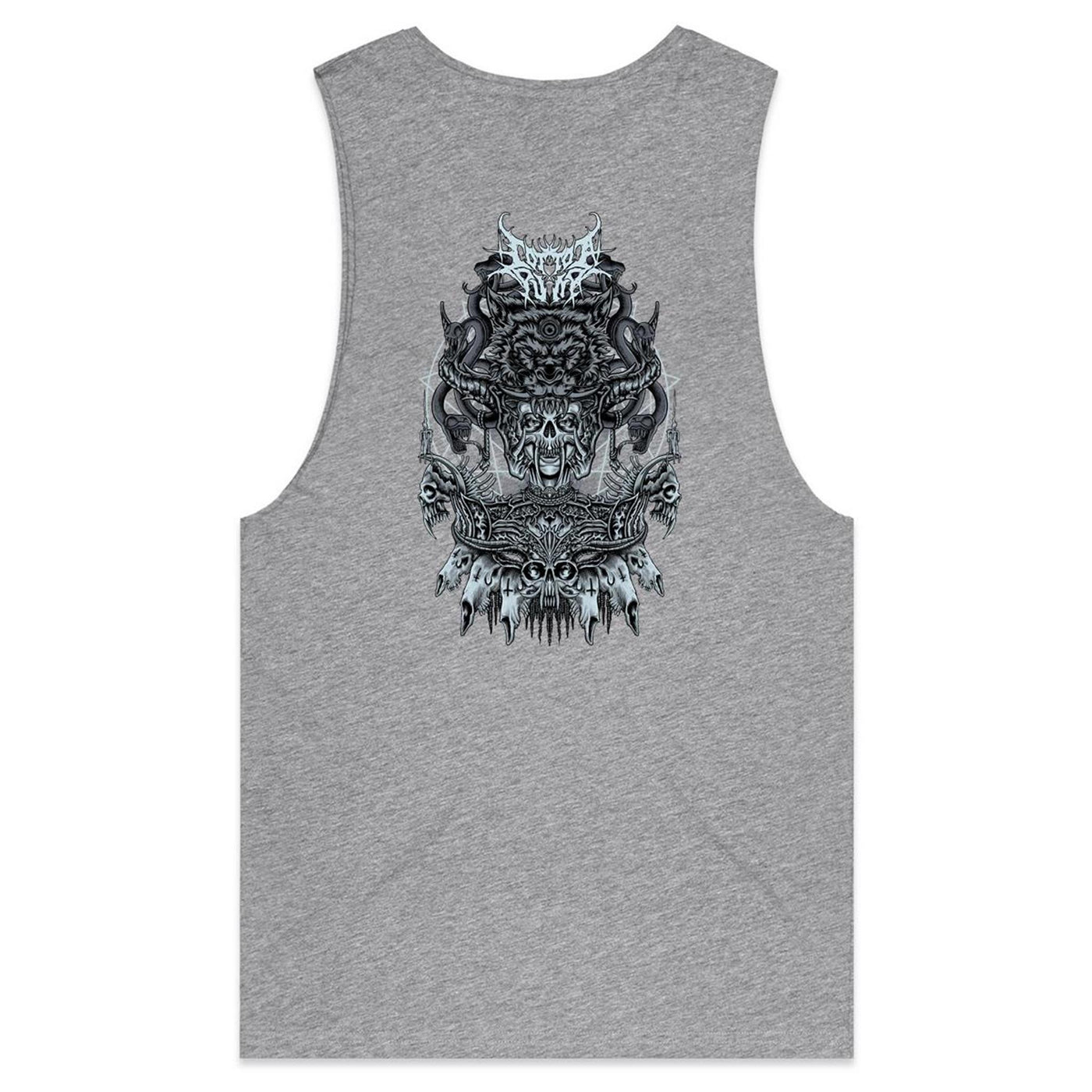 ALMOST HUMAN IV - Mens Sleeveless T-Shirt - BACK PRINT