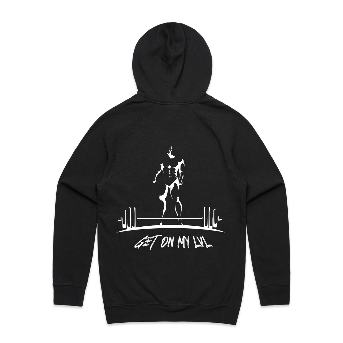 GET ON MY LVL - Mens Pocket Hoodie - BACK PRINT