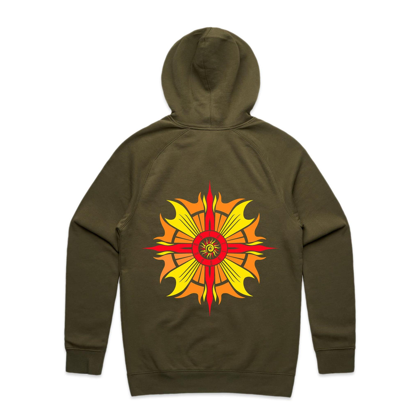 SUNDANCE II - Mens Pocket Hoodie - BACK PRINT