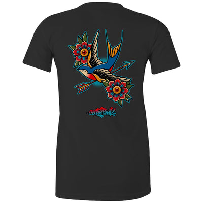 BIRD OF PREY (W) - Womens T-Shirt - BACK PRINT