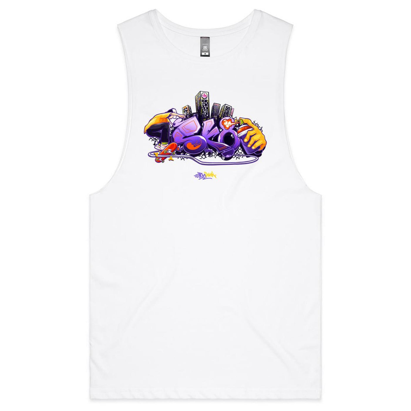 SK8 - Mens Sleeveless T-Shirt - FRONT PRINT