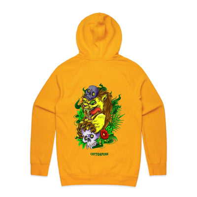 LION - Mens Pocket Hoodie - BACK PRINT