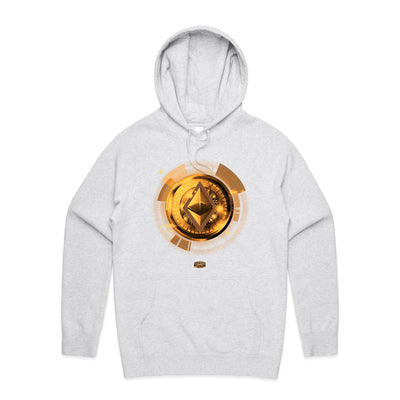 ETHEREUM II - Mens Pocket Hoodie - FRONT PRINT