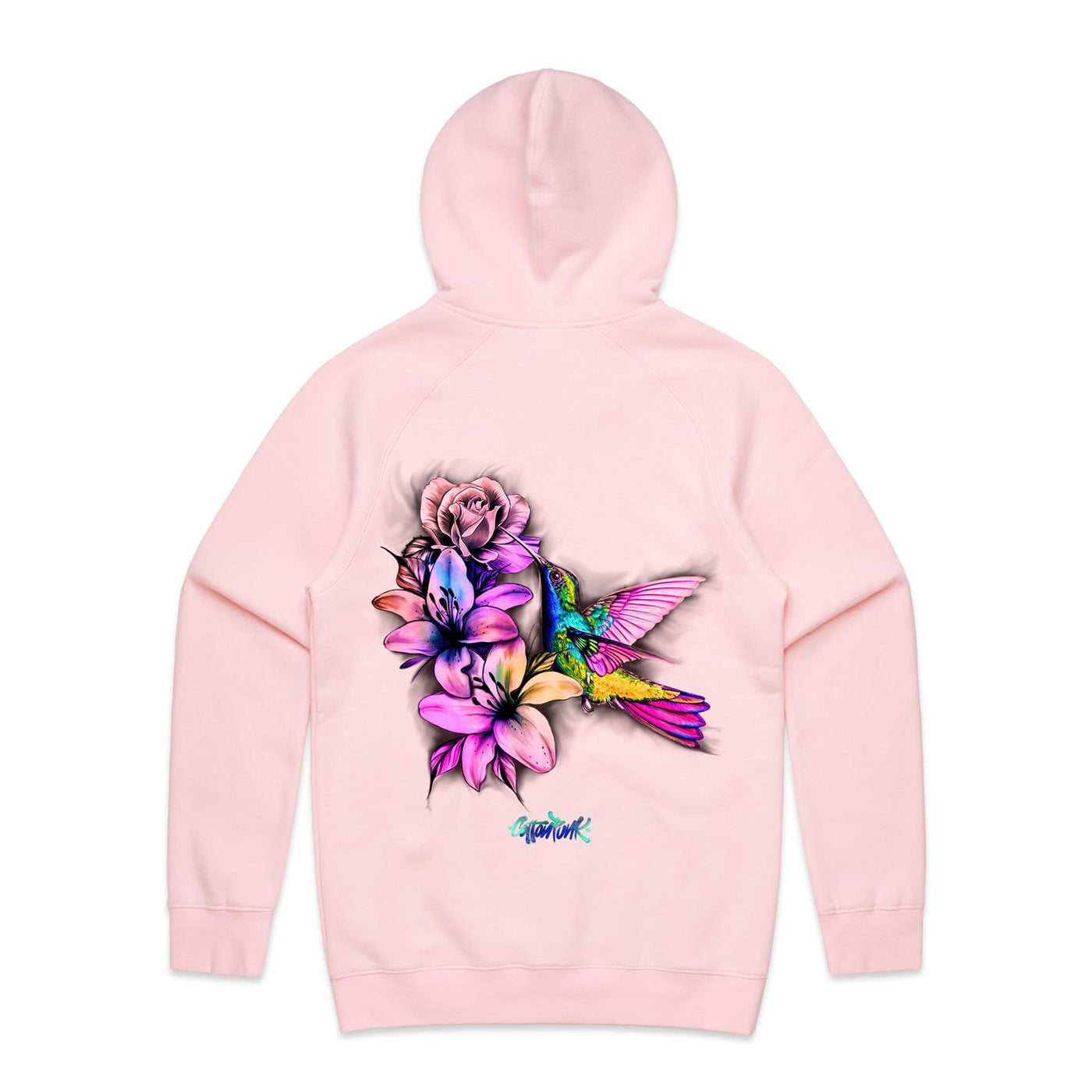 HUMMINGBIRD - Womens Pocket Hoodie - BACK PRINT