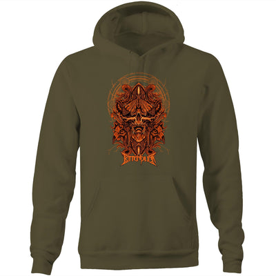 DEATHMOTH III - Mens Pocket Hoodie - FRONT PRINT