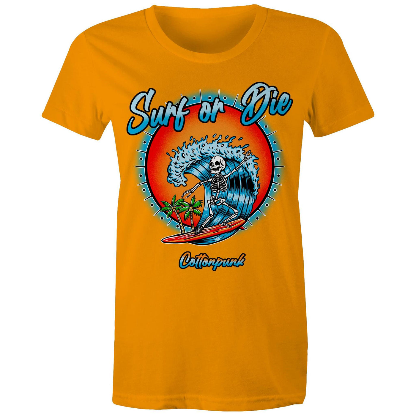 DYING FOR A SURF (W) - Womens T-Shirt - FRONT PRINT