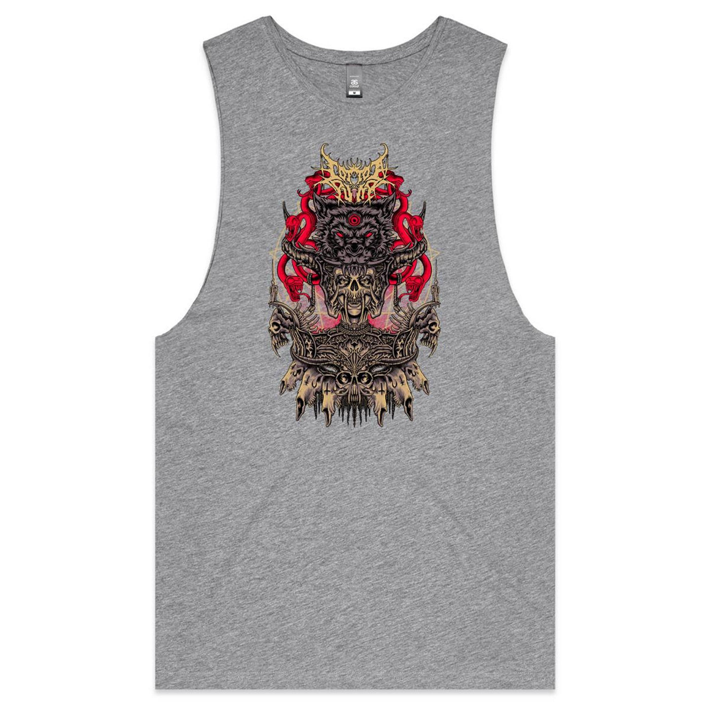 ALMOST HUMAN - Mens Sleeveless T-Shirt - FRONT PRINT