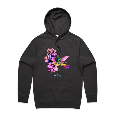 HUMMINGBIRD - Womens Pocket Hoodie - FRONT PRINT