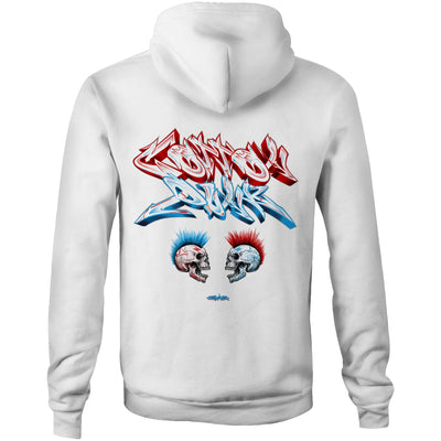 FACE 2 FACE - Mens Pocket Hoodie - BACK PRINT