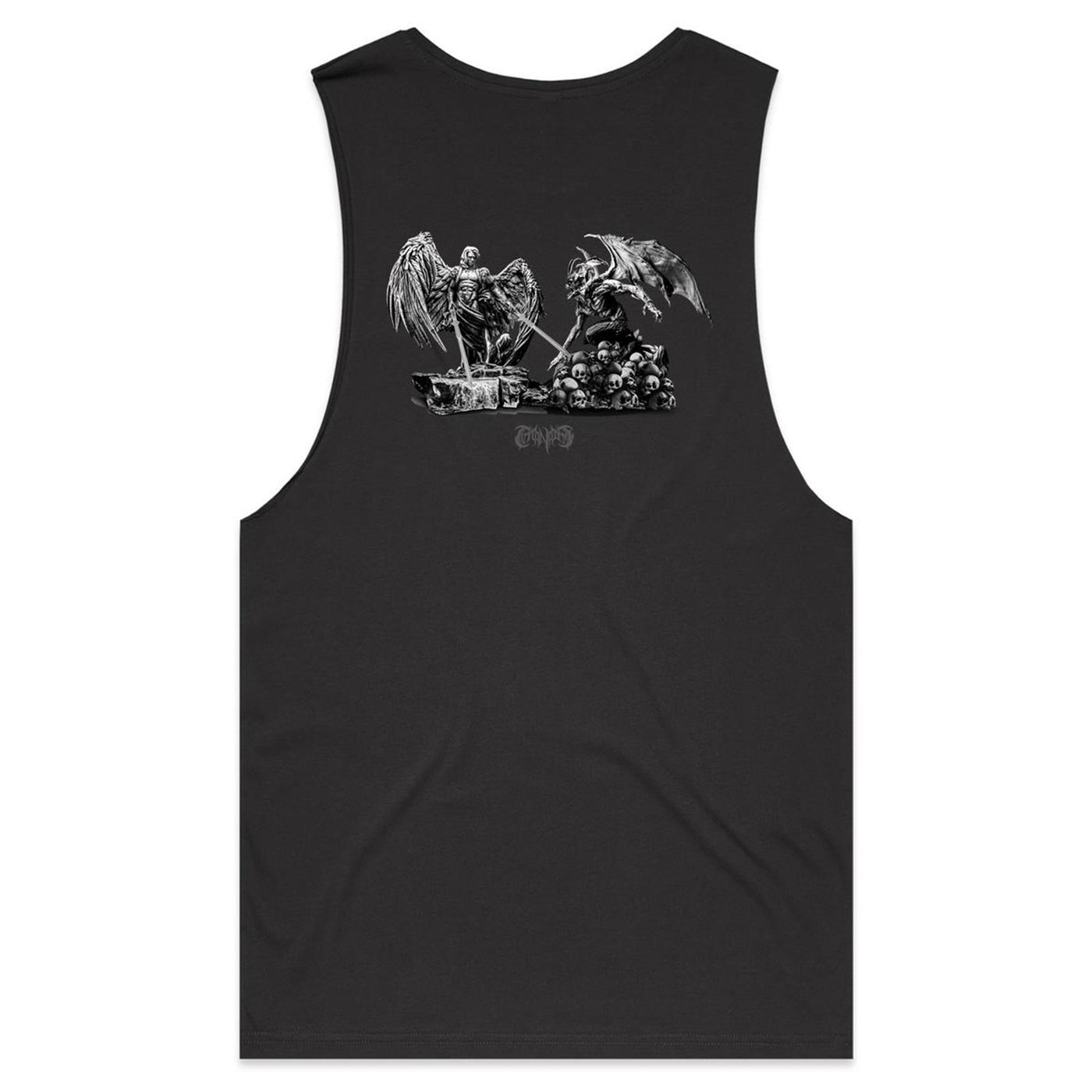 ANGELS & DEMONS - Mens Sleeveless T-Shirt - BACK PRINT