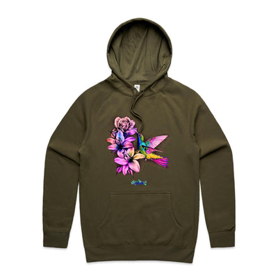 HUMMINGBIRD - Womens Pocket Hoodie - FRONT PRINT