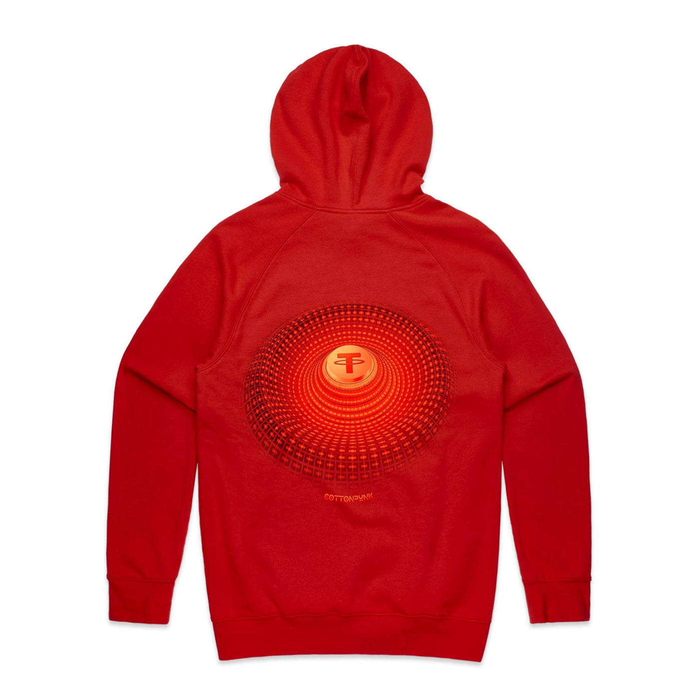 TETHER IV - Mens Pocket Hoodie - BACK PRINT