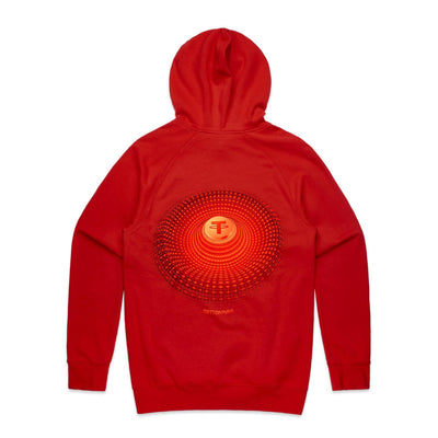 TETHER IV - Mens Pocket Hoodie - BACK PRINT