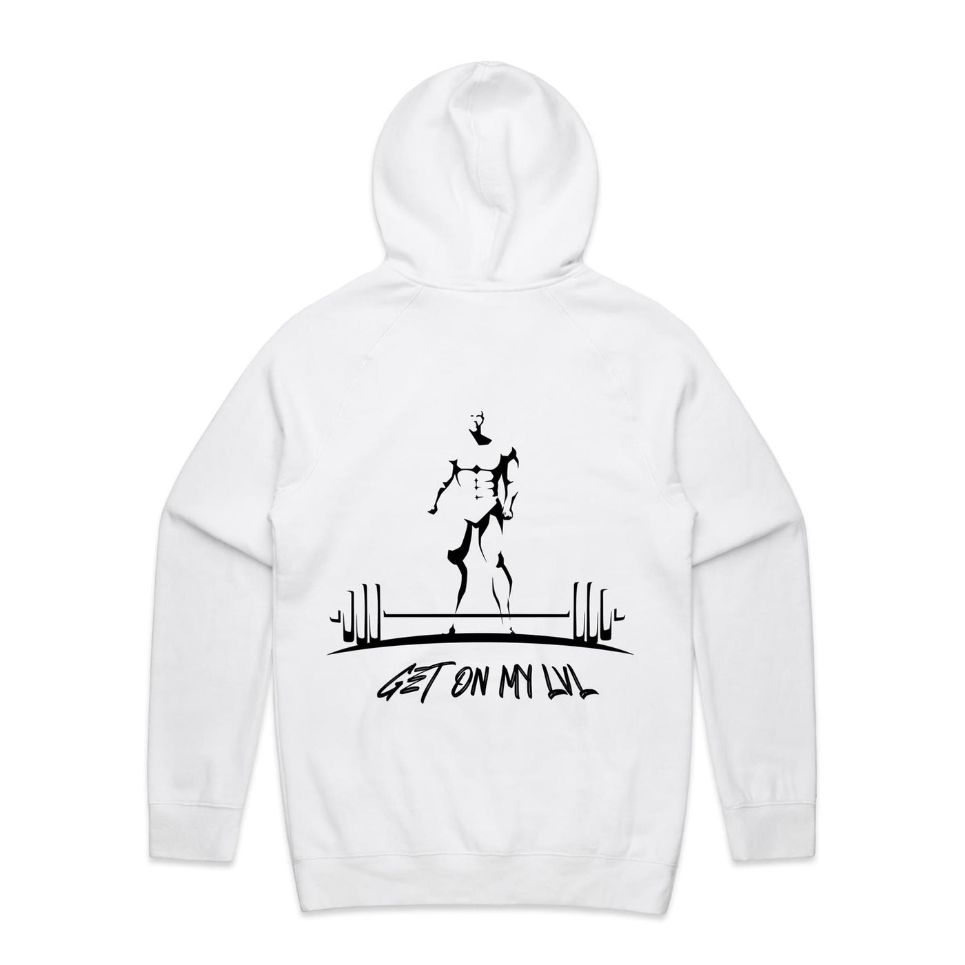 GET ON MY LVL - Mens Pocket Hoodie - BACK PRINT