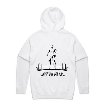 GET ON MY LVL - Mens Pocket Hoodie - BACK PRINT