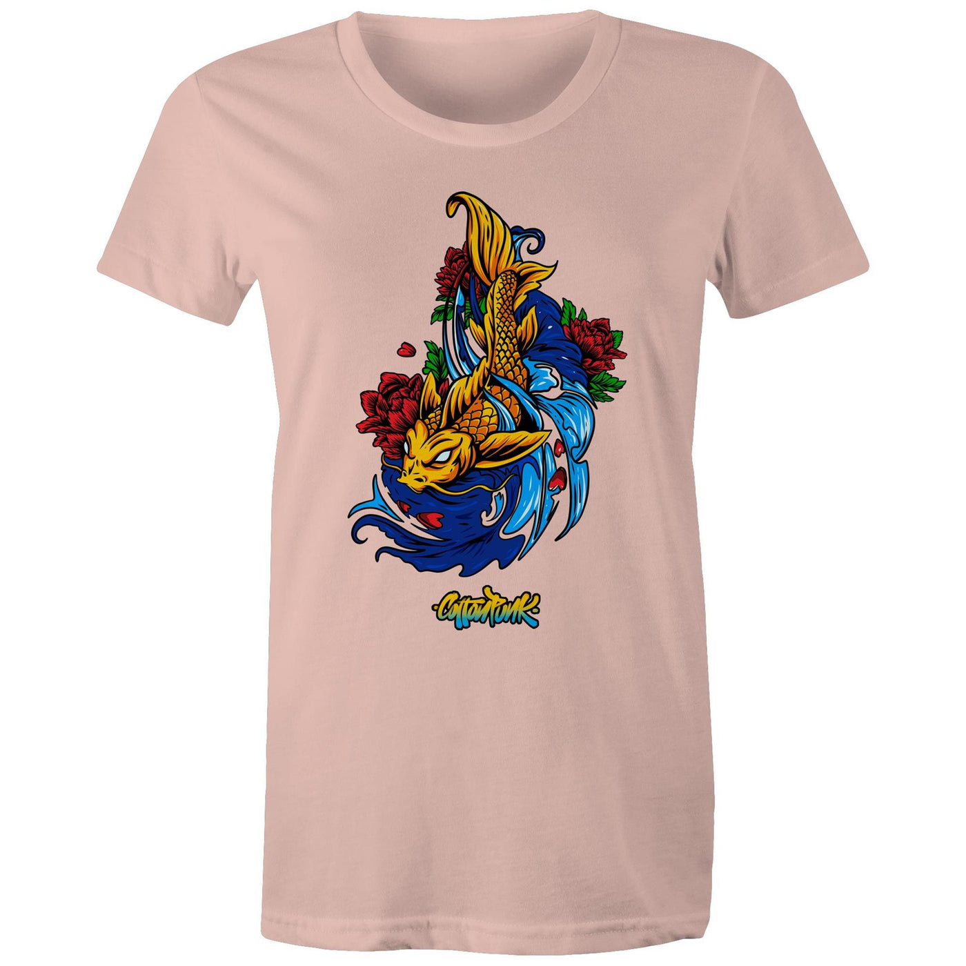 KOI (W) - Womens T-Shirt - FRONT PRINT