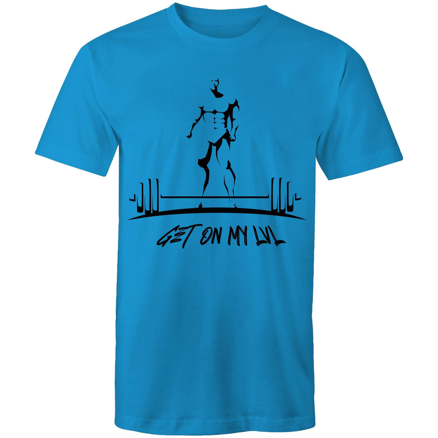 GET ON MY LVL - Mens T-Shirt - FRONT PRINT