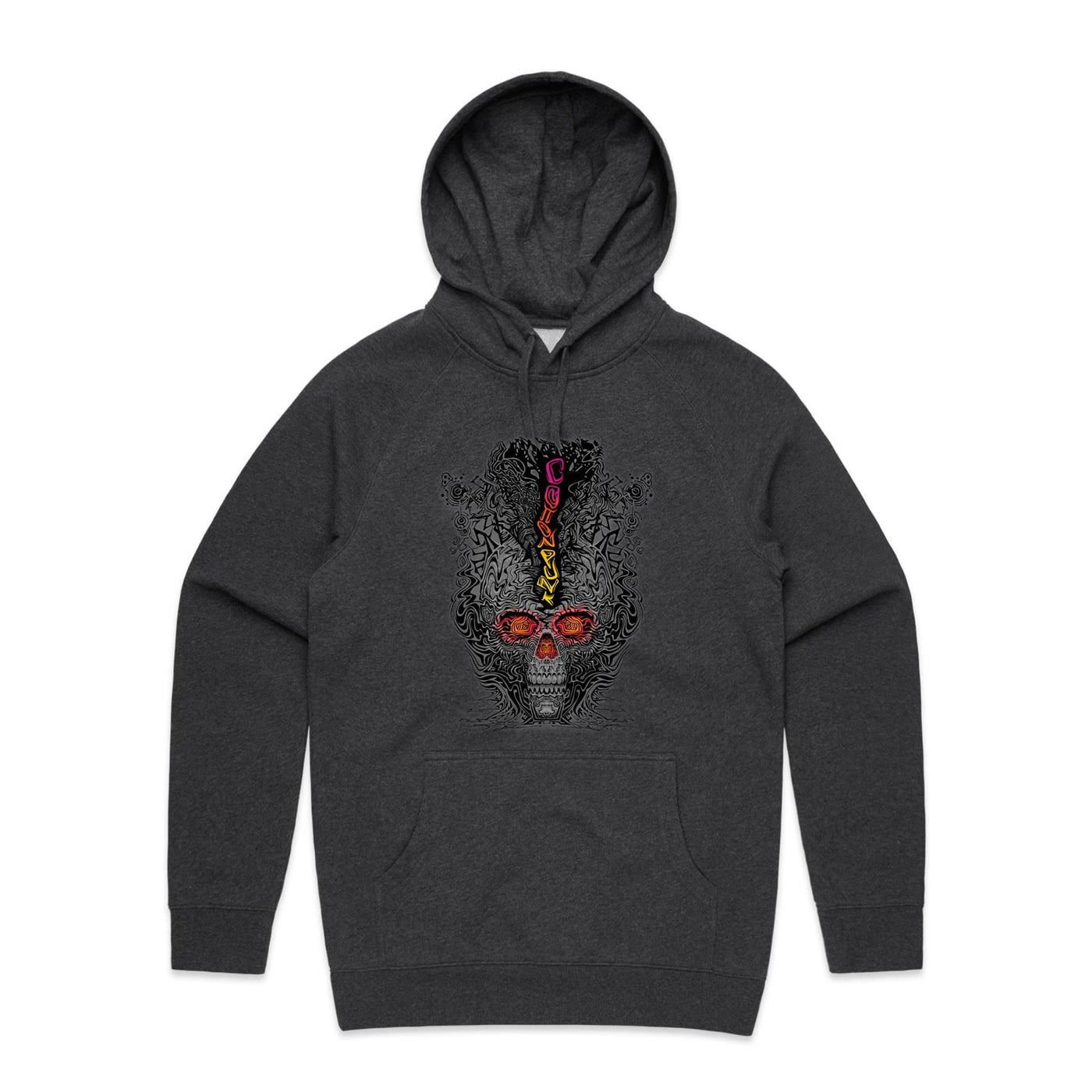 FRAGMENTED DETOX - Mens Pocket Hoodie - FRONT PRINT