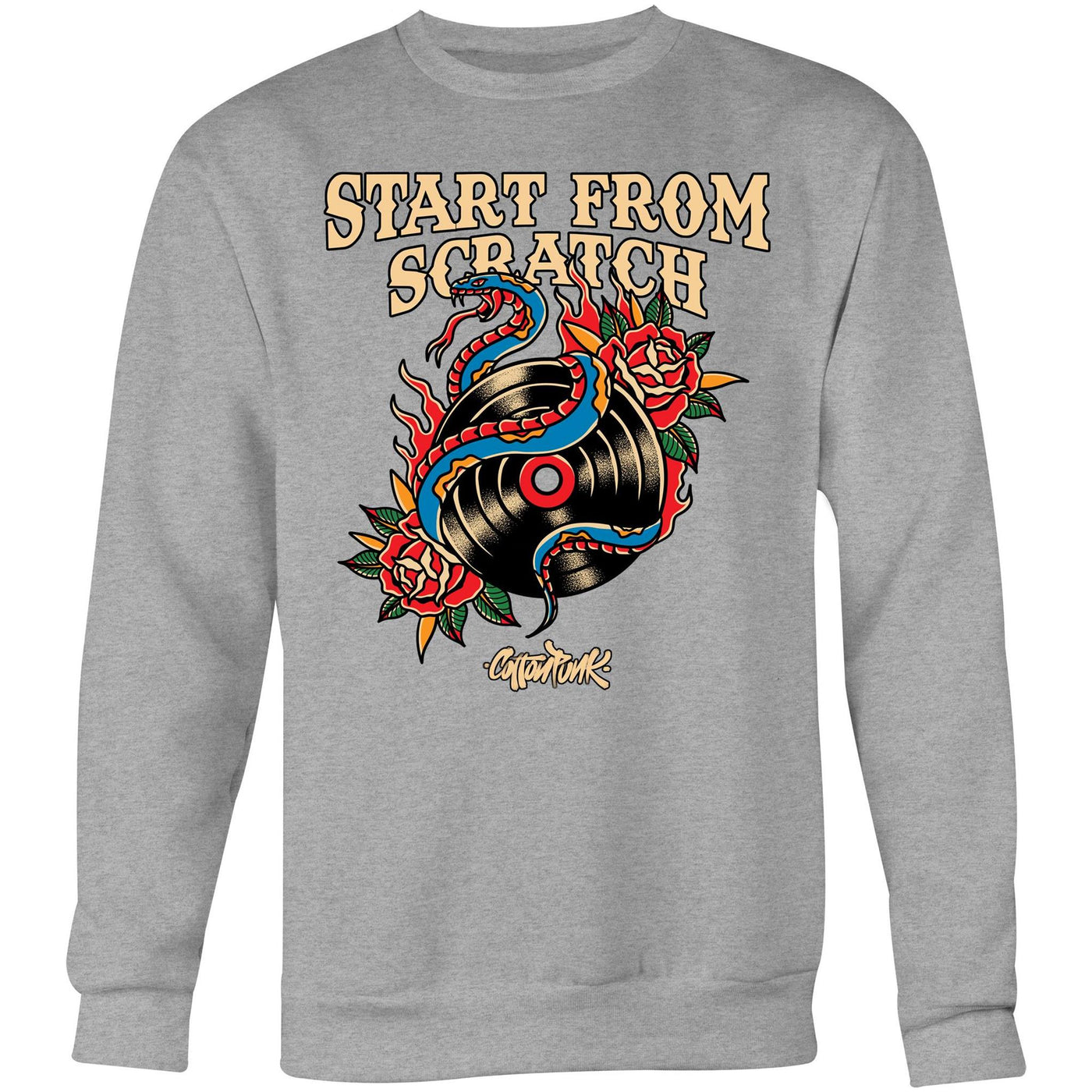 START FROM SCRATCH - Mens Sweatshirt - FRONT PRINT