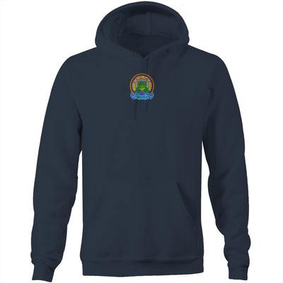 DOWN THE HOLE - Mens Pocket Hoodie - BACK PRINT