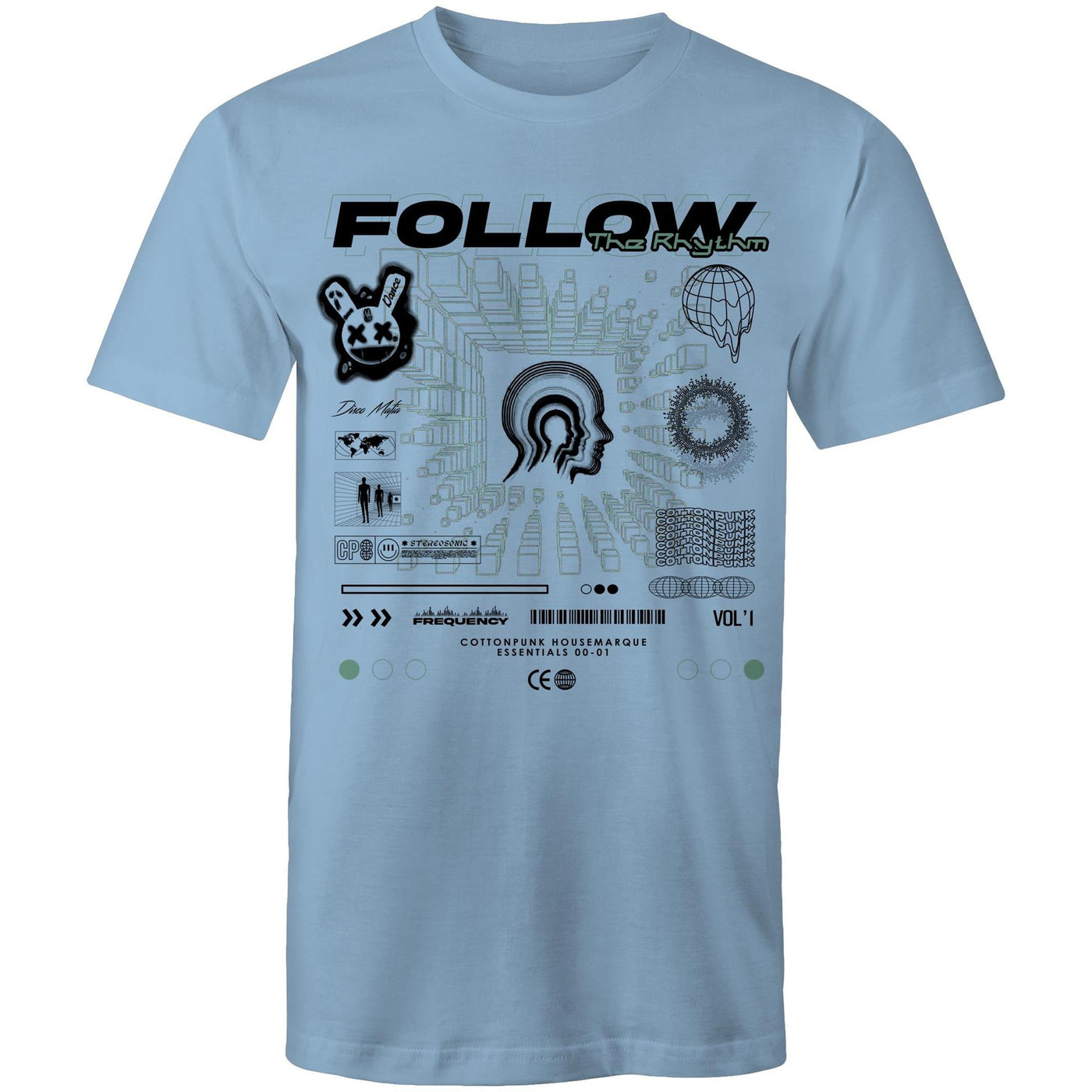 FREQUENCY - Mens T-Shirt - FRONT PRINT