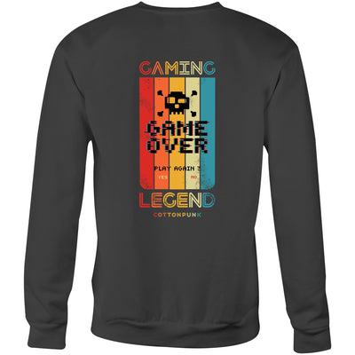 GAMING LEGEND - Mens Sweatshirt - BACK PRINT