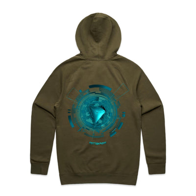 TRON III - Mens Pocket Hoodie - BACK PRINT