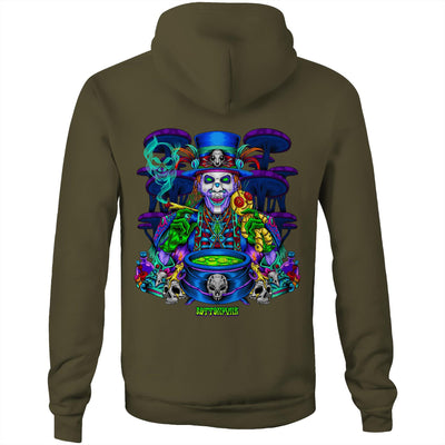 VOODOO MASTER - Mens Pocket Hoodie - BACK PRINT