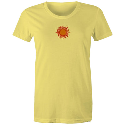 SUNSET VIBES (W) - Womens T-Shirt - BACK PRINT