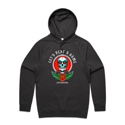 LET'S PLAY A GAME - Mens Pocket Hoodie - FRONT PRINT