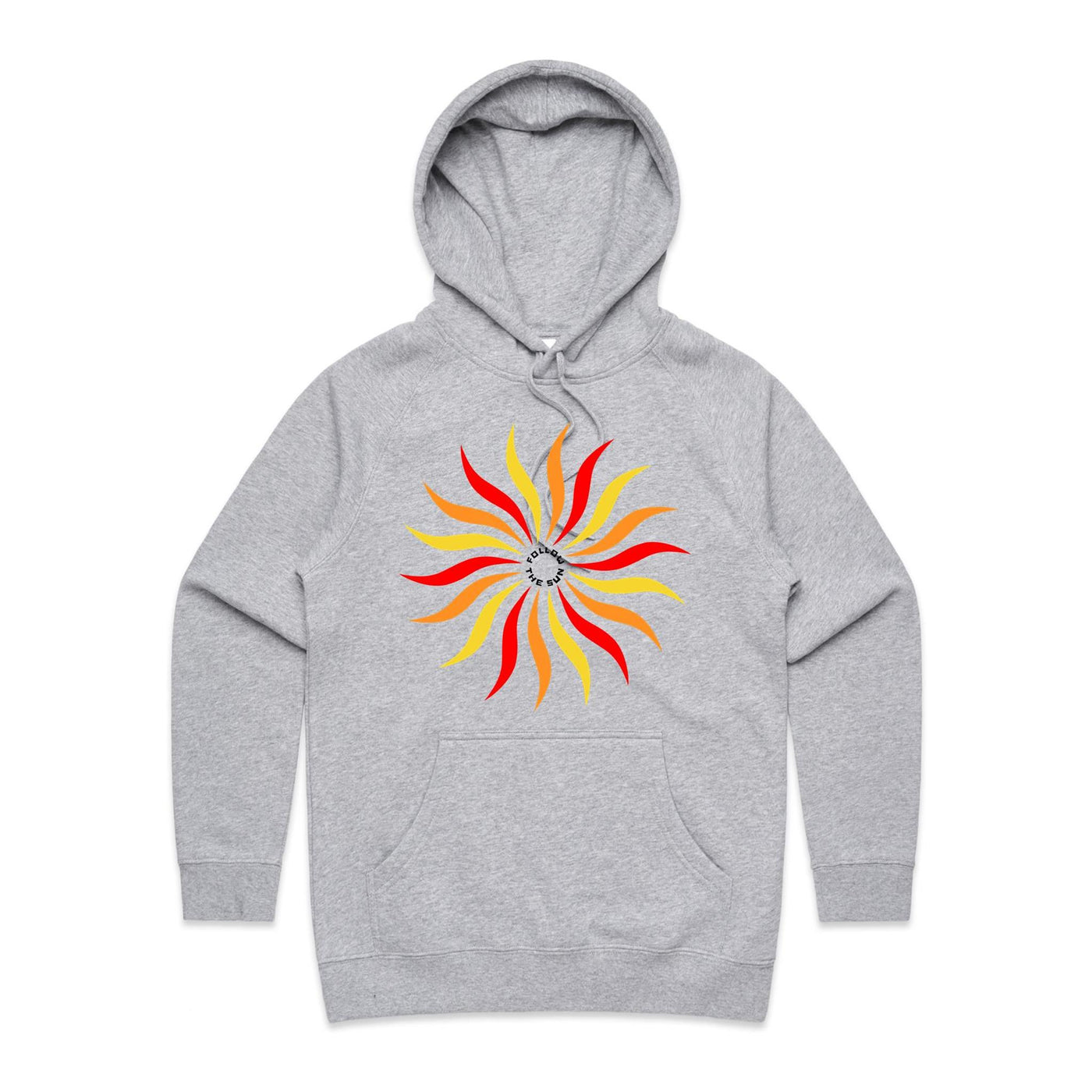 FOLLOW THE SUN (W) - Womens Pocket Hoodie - FRONT PRINT