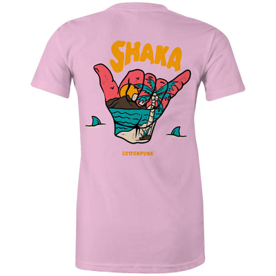 SHAKA (W) - Womens T-Shirt - BACK PRINT