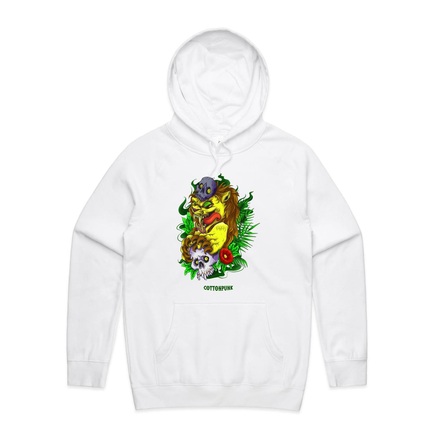 LION - Mens Pocket Hoodie - FRONT PRINT