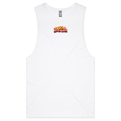 TIGER - Mens Sleeveless T-Shirt - BACK PRINT