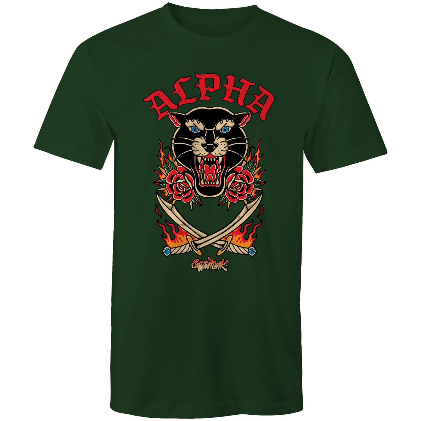 ALPHA - Mens T-Shirt - FRONT PRINT