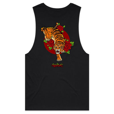 JUNGLE KING - Mens Sleeveless T-Shirt - BACK PRINT