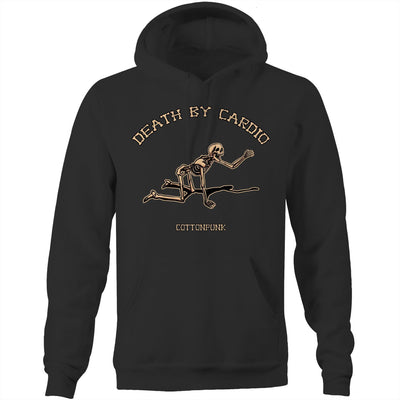 DEATH BY CARDIO - Mens Pocket Hoodie - FRONT PRINT