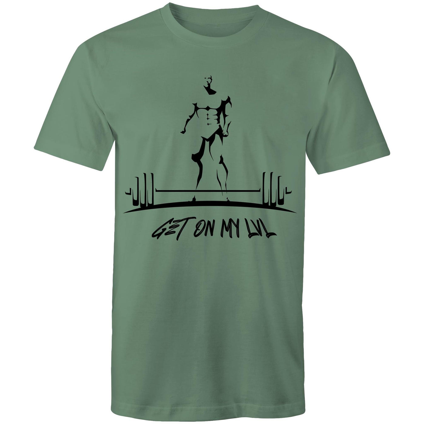 GET ON MY LVL - Mens T-Shirt - FRONT PRINT